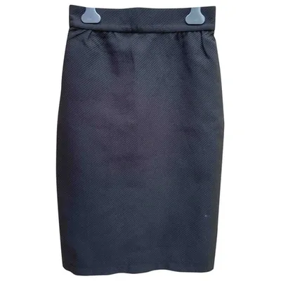 Pre-owned Mugler Mid-length Skirt In Black