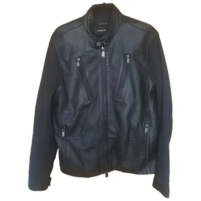 Pre-owned Michael Kors Leather Jacket In Black