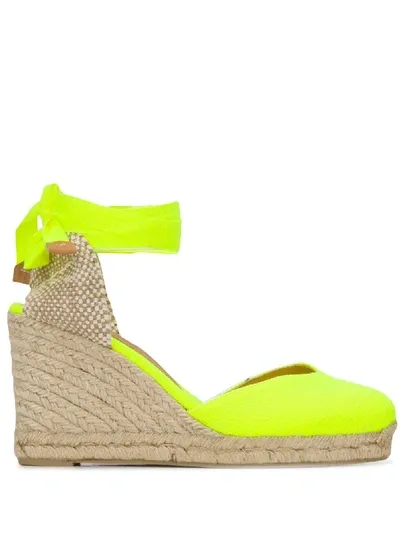 Castaã±er Chiara 8 Espadrilles In Yellow Canvas