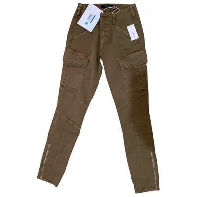 Pre-owned J Brand Straight Pants In Khaki