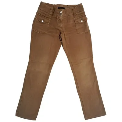 Pre-owned Dolce & Gabbana Slim Pants In Brown