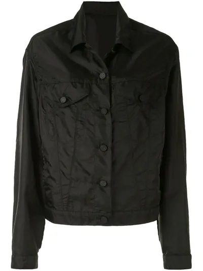 Rta Black Erika Buttoned Boyfriend Jacket