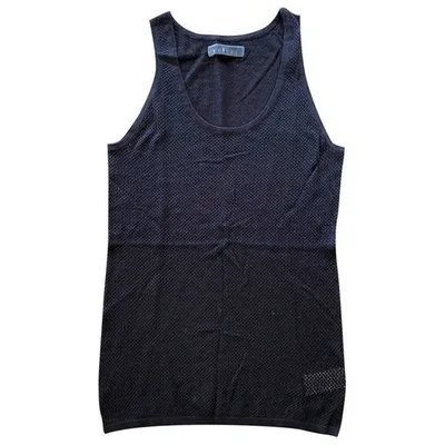 Pre-owned Velvet Vest In Black