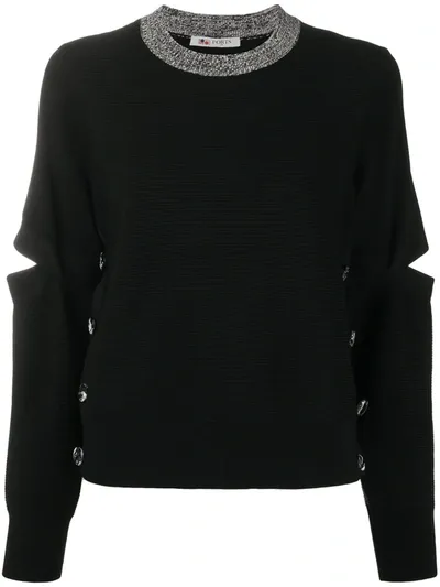 Ports 1961 Crew Neck Jumper In Black