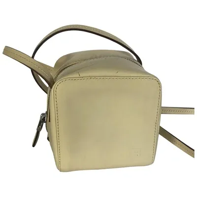 Pre-owned Bally Leather Mini Bag In White