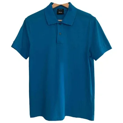 Pre-owned Hugo Boss Polo Shirt In Blue