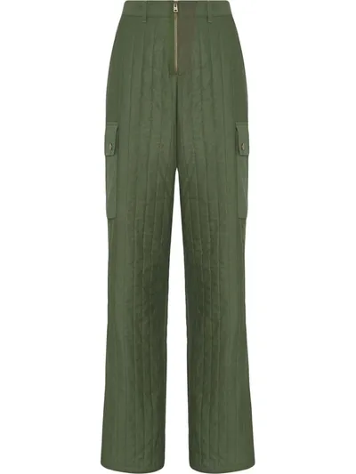 Fenty Quilted Baggy Pants In Green