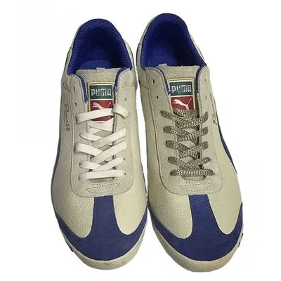 Pre-owned Puma Leather Low Trainers In Multicolour