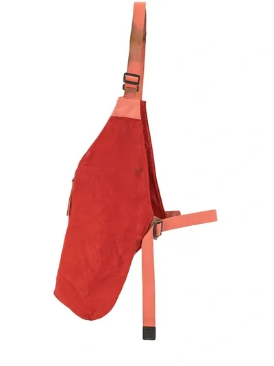 Boris Bidjan Saberi Shoulder Belt Bag In Red