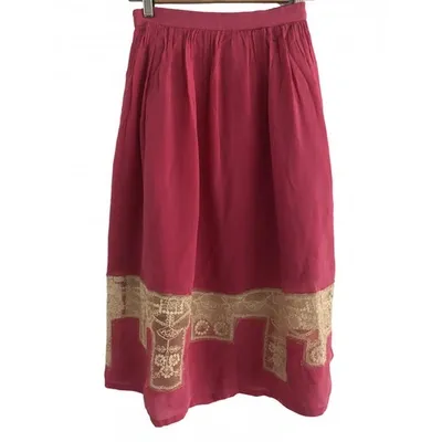 Pre-owned Hoss Intropia Mid-length Skirt In Pink