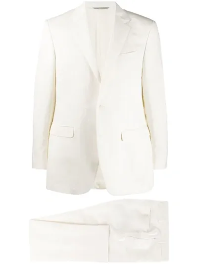 Canali Slim Fit Suit In White