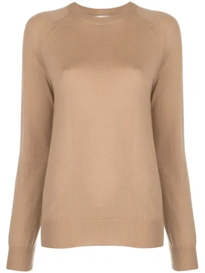 Oscar De La Renta Raglan-sleeved Sweater In Neutrals