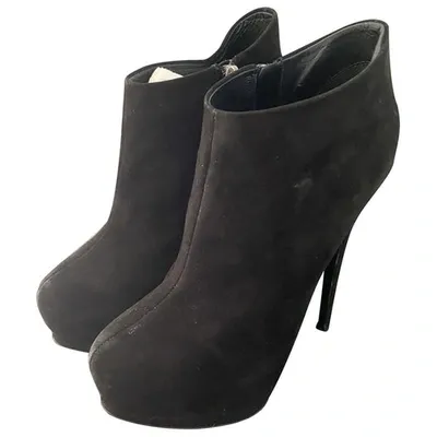 Pre-owned Giuseppe Zanotti Ankle Boots In Black