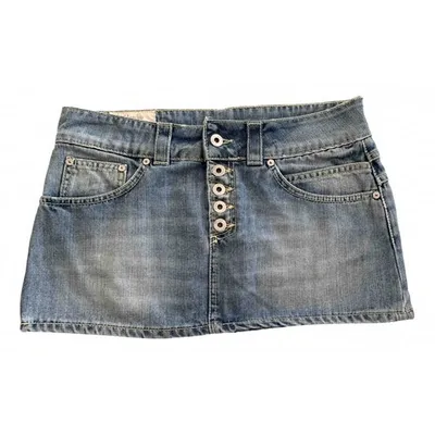 Pre-owned Dondup Mini Skirt In Blue