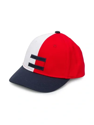 Tommy Hilfiger Junior Kids' Colour-block Baseball Cap In White