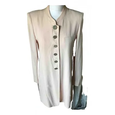 Pre-owned Sonia Rykiel Silk Cardi Coat In Pink