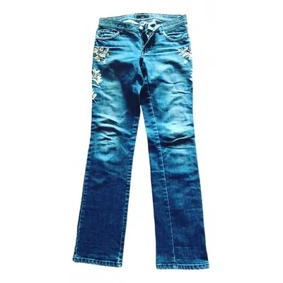 Pre-owned Hugo Boss Straight Jeans In Blue