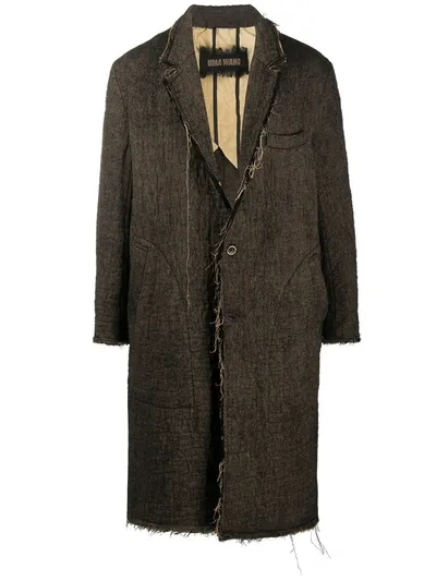 Uma Wang Thread Detail Coat In Brown