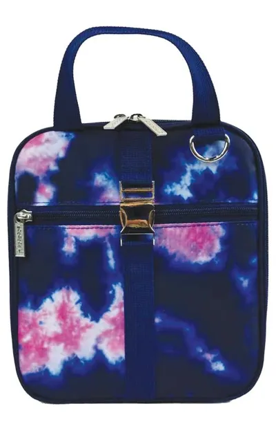 Iscream Kids' Tie Dye Lunch Tote In Blue