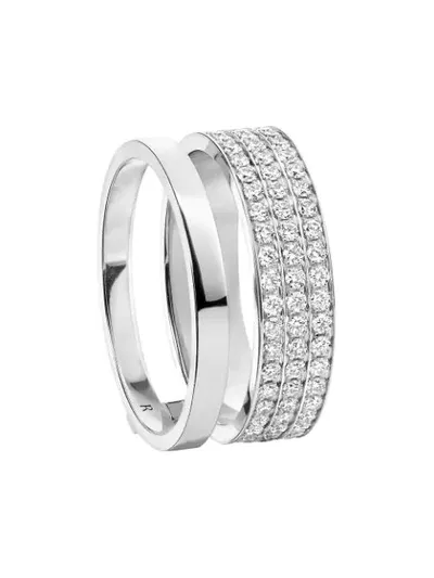 Repossi 18kt White Gold Berbere Module 1 Row Diamond Ring