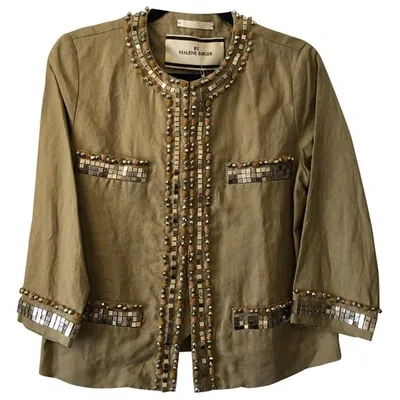 Pre-owned By Malene Birger Jacket In Beige