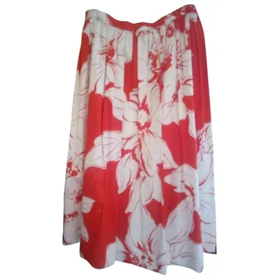 Pre-owned Celine Skirt In Red