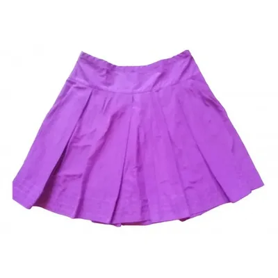 Pre-owned Pinko Mini Skirt In Pink