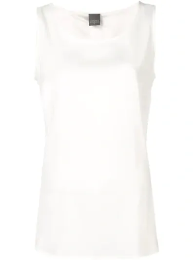 Lorena Antoniazzi Round Neck Tank Top In White