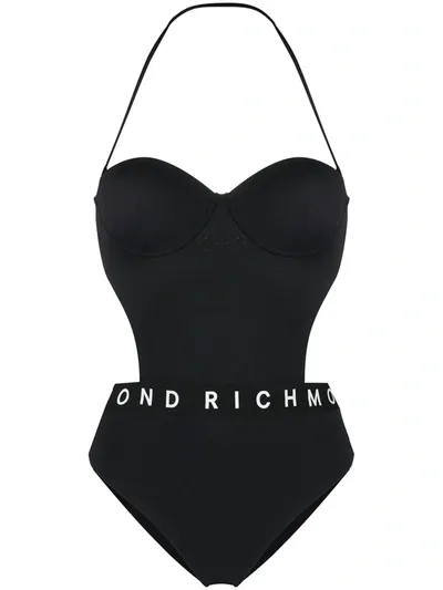 John Richmond Allen Logo-print One-piece In Black