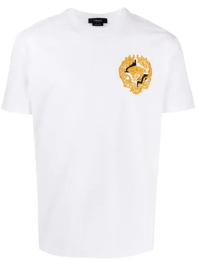 Versace Medusa Print T-shirt In White