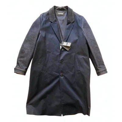 Pre-owned Neil Barrett Trenchcoat In Navy