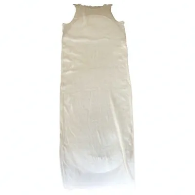 Pre-owned Stella Mccartney Silk Mid-length Dress In White