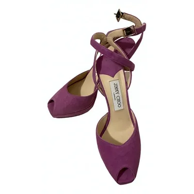 Pre-owned Jimmy Choo Sandals In Purple