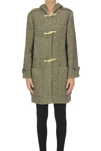 Soeur Wool Montgomery Coat In Brown