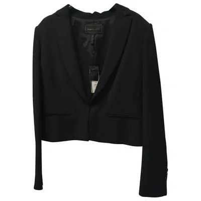 Pre-owned Bcbg Max Azria Black Cotton Jacket