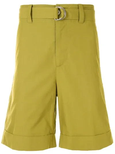 Cerruti 1881 Tied-waist Shorts In Green