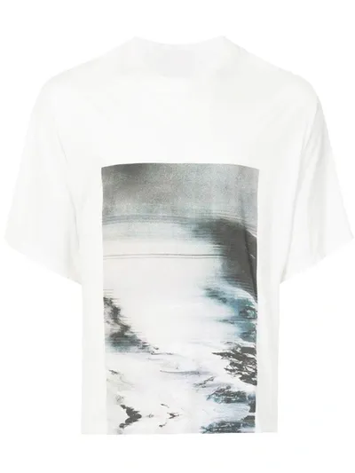 Julius Oversized Graphic Print T-shirt In White