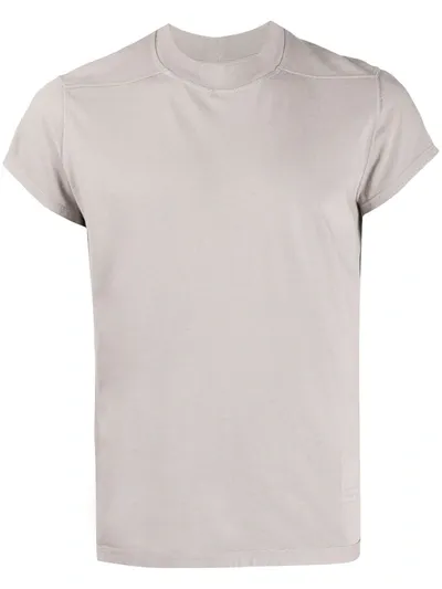 Rick Owens Drkshdw Plain Crew Neck T-shirt In Grey