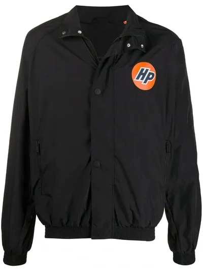 Heron Preston Logo-print Buttoned Windbreaker In Black