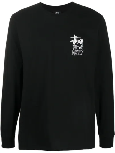 Stussy In The Clouds Long Sleeve T-shirt In Black