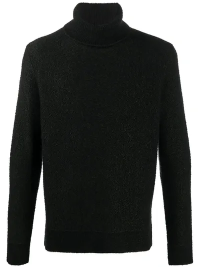 Ermenegildo Zegna Wool-blend Rollneck Jumper In Black