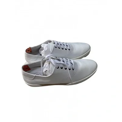 Pre-owned Tod's Leather Low Trainers In White