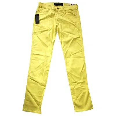 Pre-owned Replay Slim Jean In Yellow