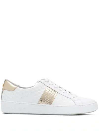 Michael Michael Kors Sneakers Irving Stripe Bianche In White