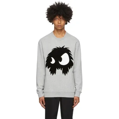 Mcq By Alexander Mcqueen Mcq Alexander Mcqueen Grey Mcq Swallow Chester Monster Sweatshirt In 1225 Mercur