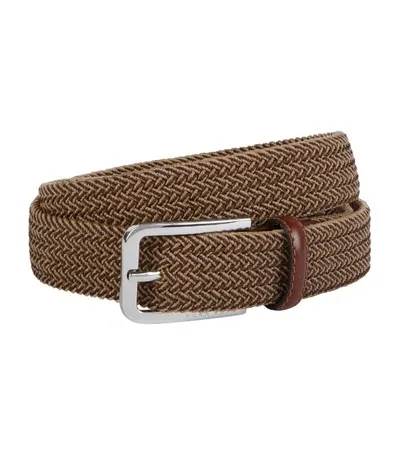 Hugo Boss Boss Stretch Belt Brown Nylon Man