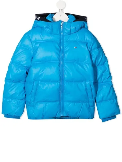 Tommy Hilfiger Junior Kids' Padded Zip-up Coat In Blue