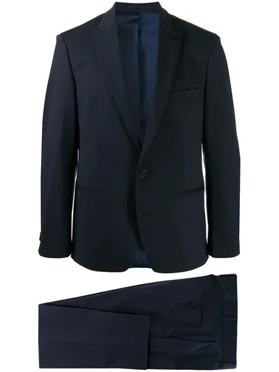 Karl Lagerfeld Contemporary Single-breasted Suit In Blue