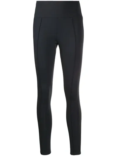 Vaara Nica Satin-trimmed Stretch Leggings In Black