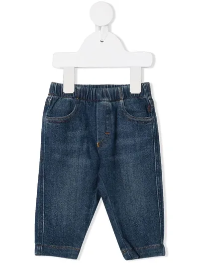 Il Gufo Babies' Mid-rise Straight Jeans In Blue